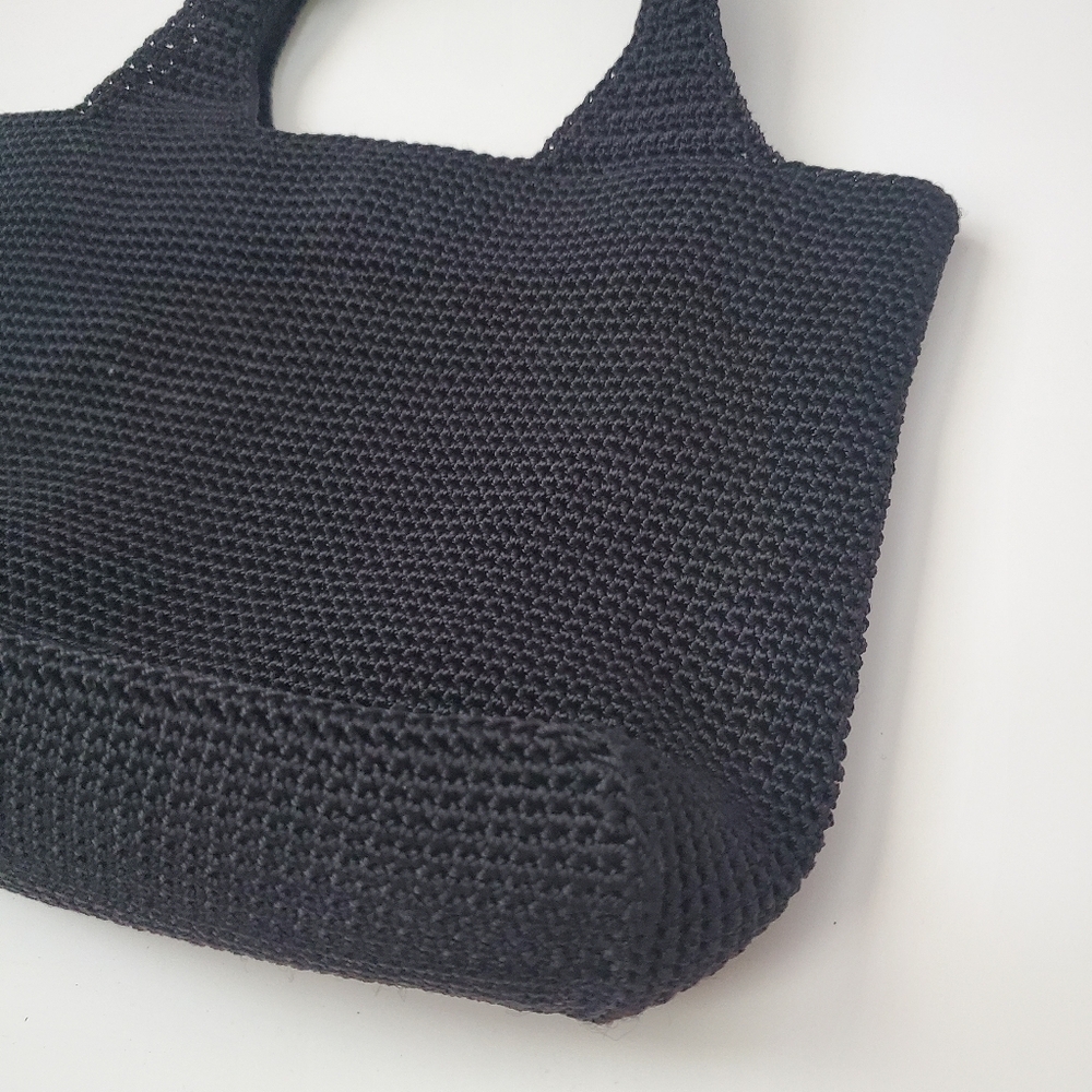 The Sak Black Crochet Mini Tote Bag - Picture 7 of 14